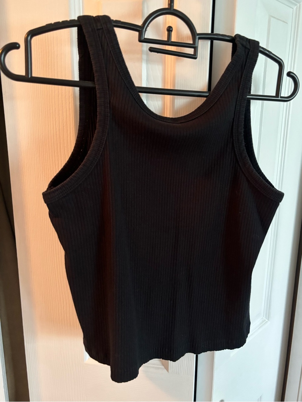 Noisy May Black Ribbed Tank Top